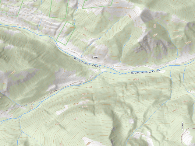 USGS topographic map of USFS dispersed camp #9 — Madison County, MT