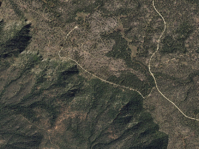 Aerial image of USFS dispersed camp — AZ #2