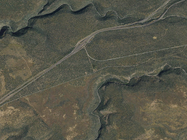 Aerial image of USFS dispersed camp — AZ #2