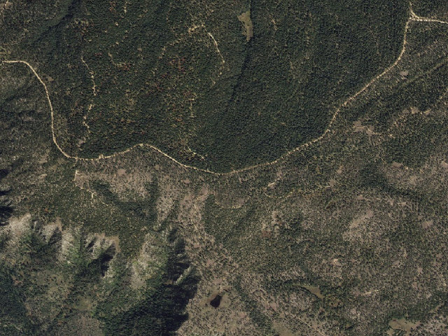 Aerial image of USFS dispersed camp — AZ #4