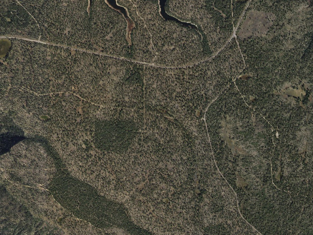Aerial image of USFS dispersed camp — AZ