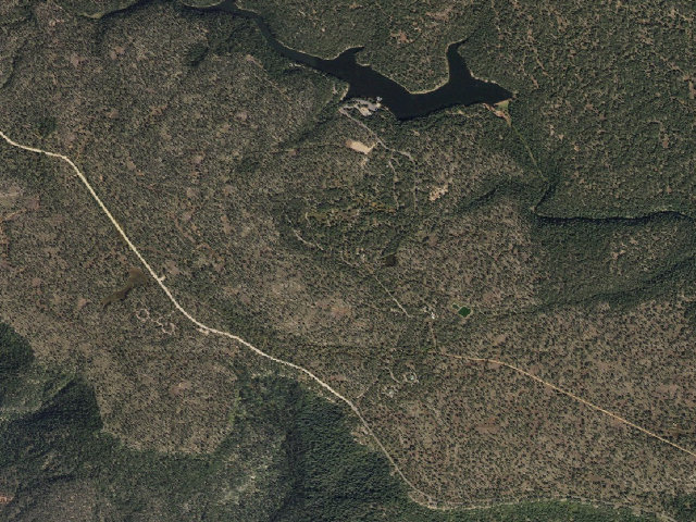 Aerial image of USFS dispersed camp — AZ