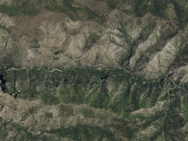 Aerial image of USFS dispersed camp — Catron County, NM