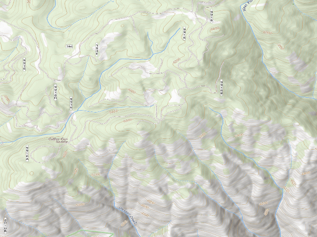 USGS topographic map of USFS dispersed camp — ID #100