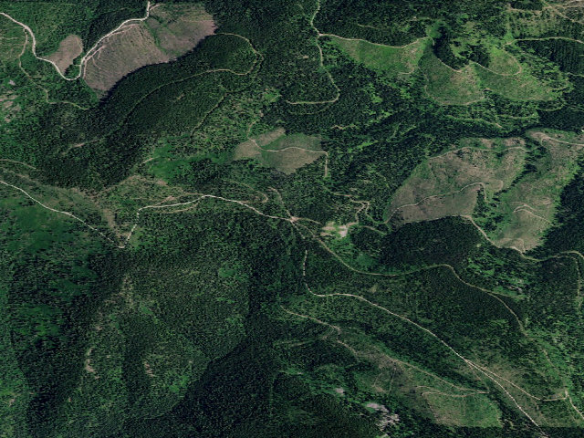 Aerial image of USFS dispersed camp — ID #103