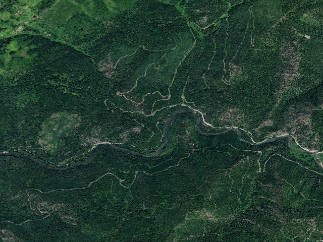 Aerial image of USFS dispersed camp — ID #105