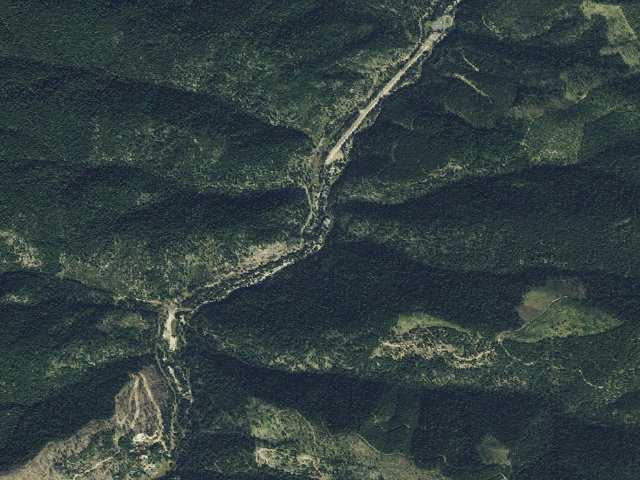 Aerial image of USFS dispersed camp — ID #107