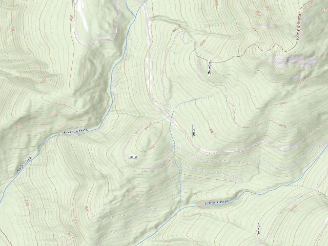 USGS topographic map of USFS dispersed camp — ID #11