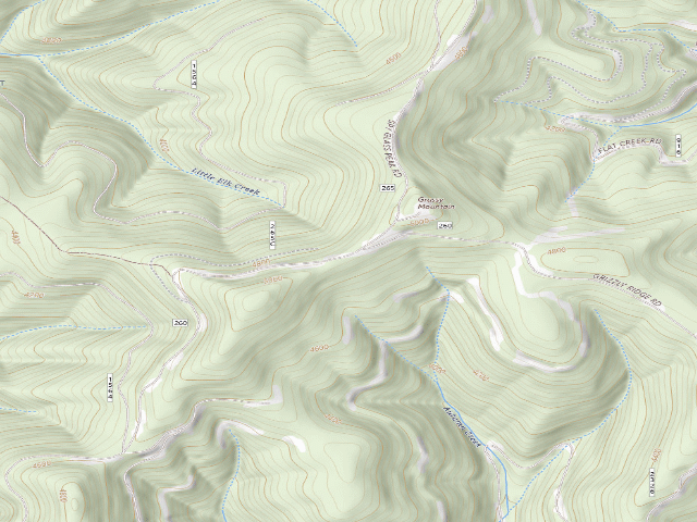 USGS topographic map of USFS dispersed camp — ID #111
