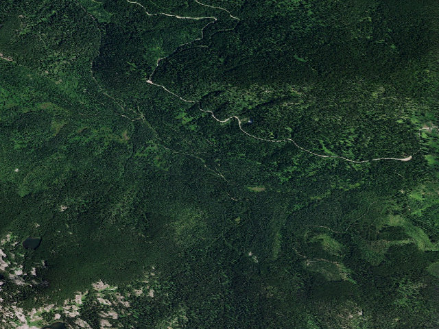 Aerial image of USFS dispersed camp — ID #124