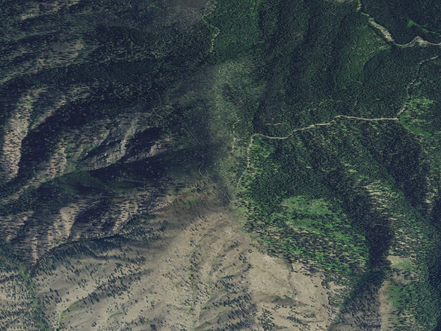 Aerial image of USFS dispersed camp — ID #13