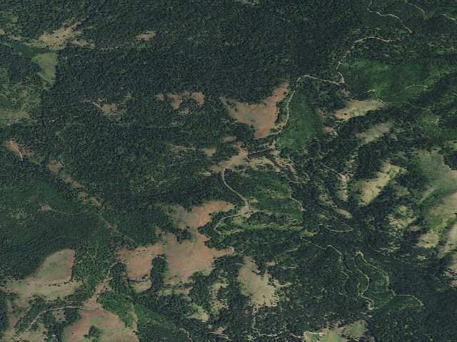 Aerial image of USFS dispersed camp — ID #131