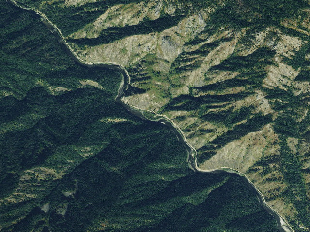 Aerial image of USFS dispersed camp — ID #132