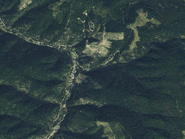 Aerial image of USFS dispersed camp — ID #135