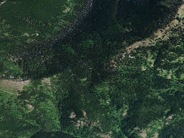 Aerial image of USFS dispersed camp — ID #136