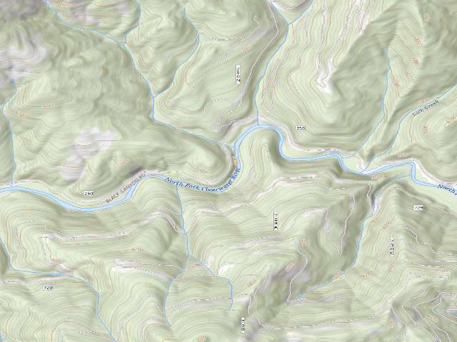 USGS topographic map of USFS dispersed camp — ID #139