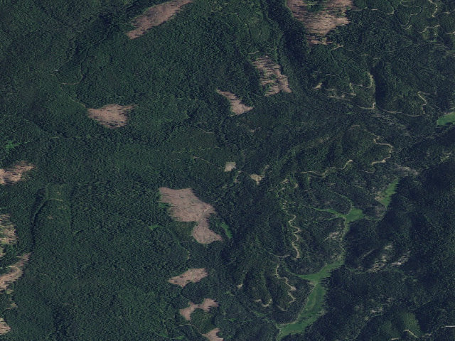 Aerial image of USFS dispersed camp — ID #140