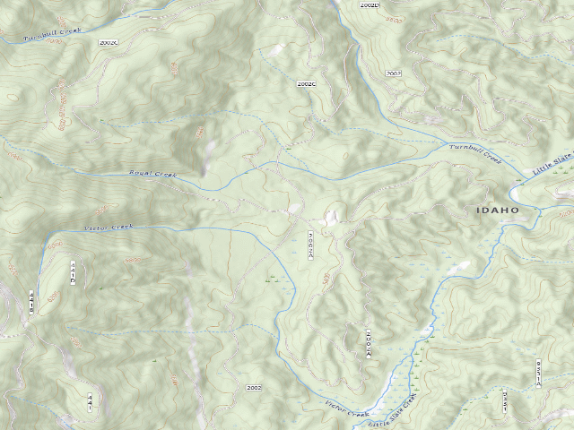 USGS topographic map of USFS dispersed camp — ID #140