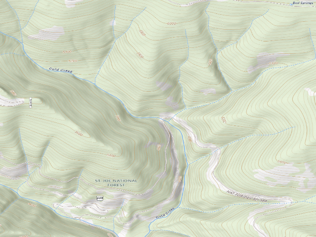 USGS topographic map of USFS dispersed camp — ID #141