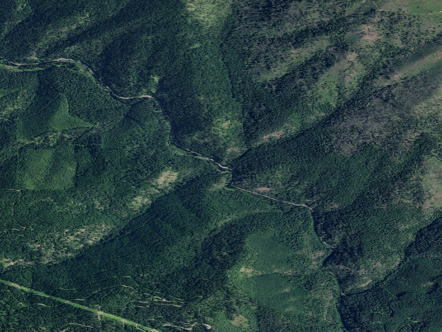 Aerial image of USFS dispersed camp — ID #142