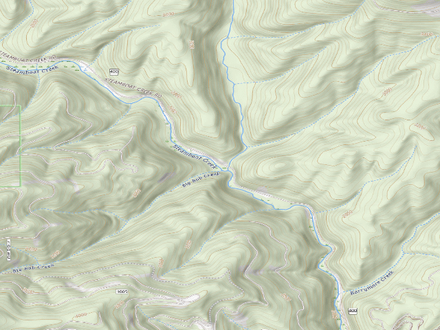 USGS topographic map of USFS dispersed camp — ID #142