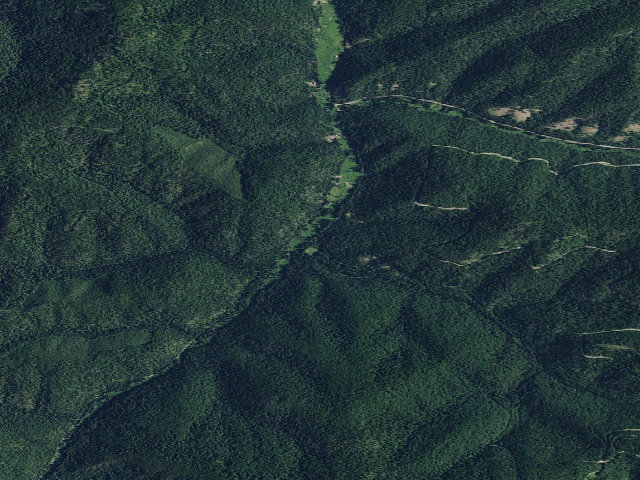 Aerial image of USFS dispersed camp — ID #143