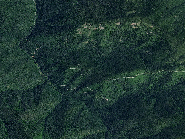 Aerial image of USFS dispersed camp — ID #145