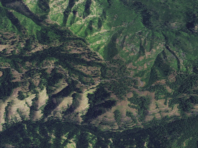 Aerial image of USFS dispersed camp — ID #148