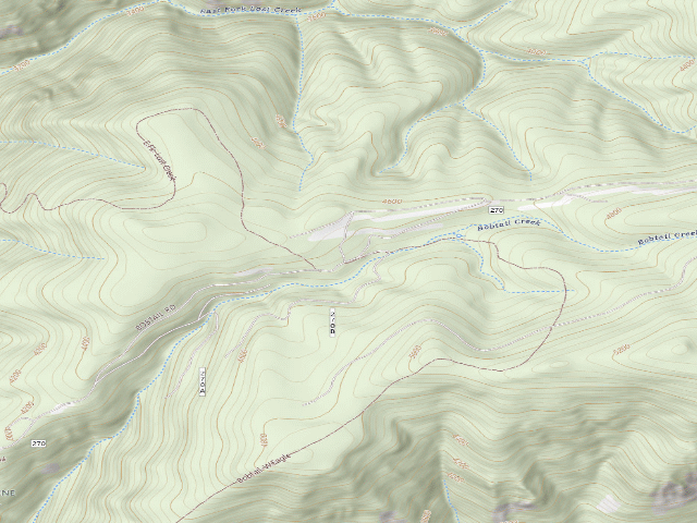 USGS topographic map of USFS dispersed camp — ID #15