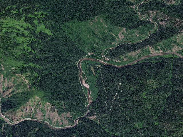Aerial image of USFS dispersed camp — ID #153