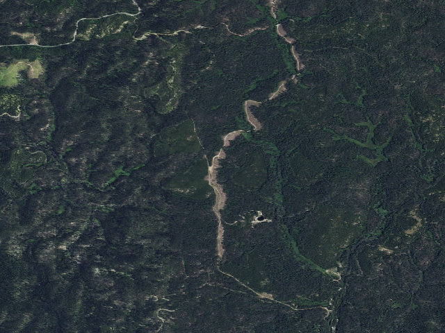 Aerial image of USFS dispersed camp — ID #154