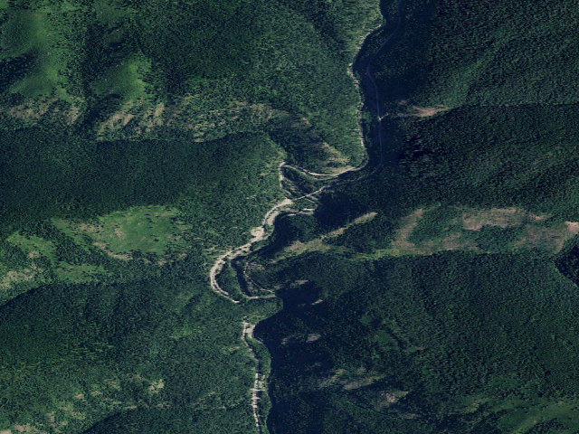 Aerial image of USFS dispersed camp — ID #157