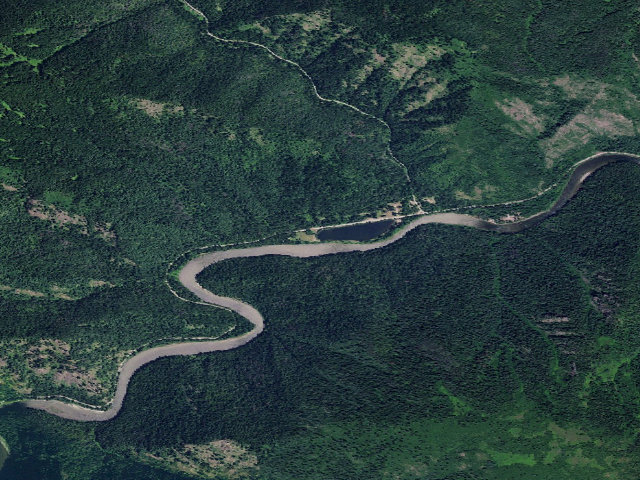 Aerial image of USFS dispersed camp — ID #158