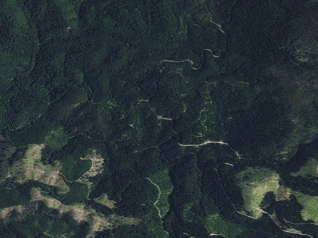 Aerial image of USFS dispersed camp — ID #160