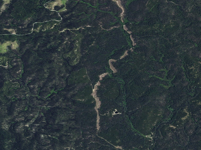 Aerial image of USFS dispersed camp — ID #166