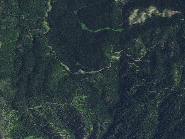 Aerial image of USFS dispersed camp — ID #167