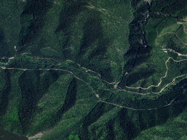 Aerial image of USFS dispersed camp — ID #168