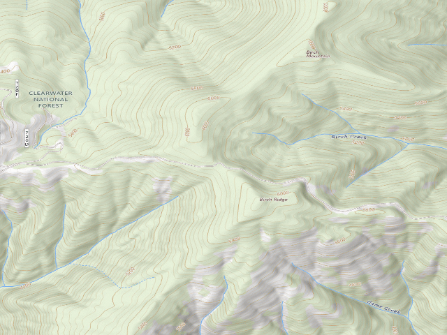 USGS topographic map of USFS dispersed camp — ID #169
