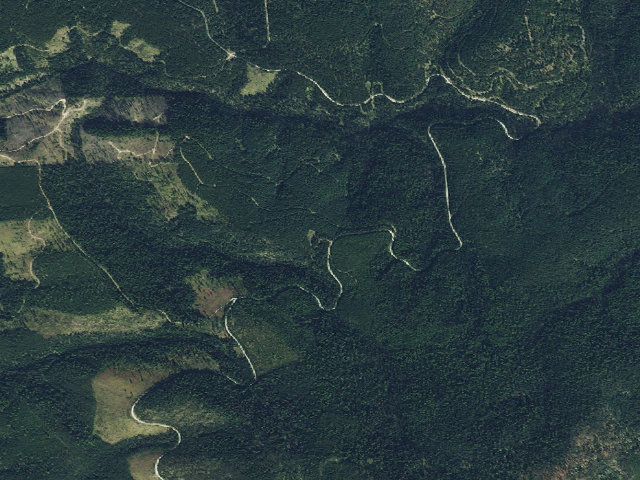 Aerial image of USFS dispersed camp — ID #170