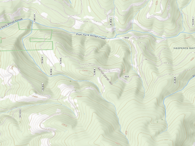 USGS topographic map of USFS dispersed camp — ID #170