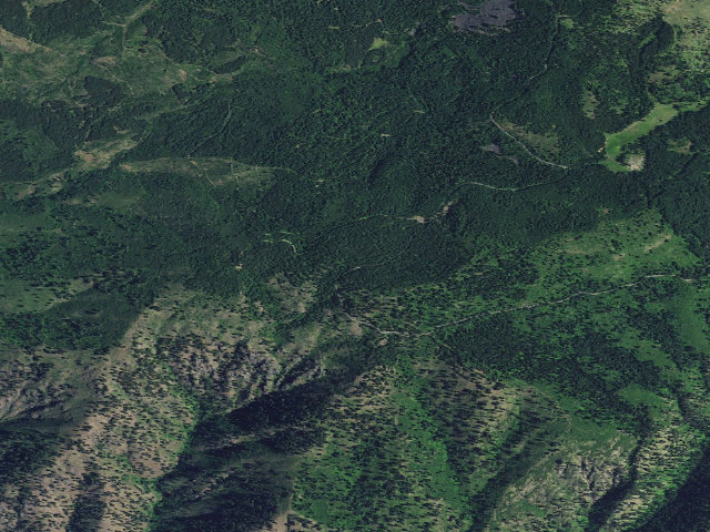 Aerial image of USFS dispersed camp — ID #175