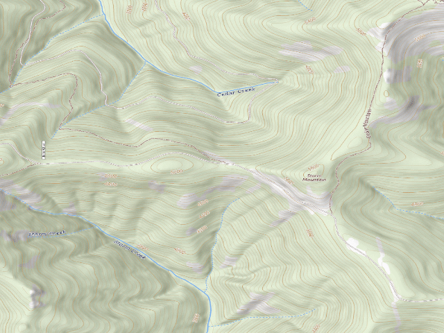 USGS topographic map of USFS dispersed camp — ID #18