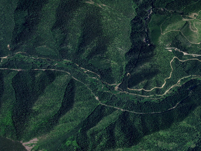 Aerial image of USFS dispersed camp — ID #185