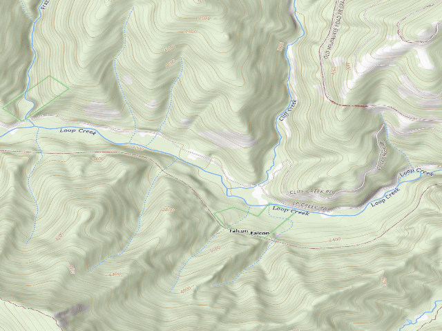USGS topographic map of USFS dispersed camp — ID #185
