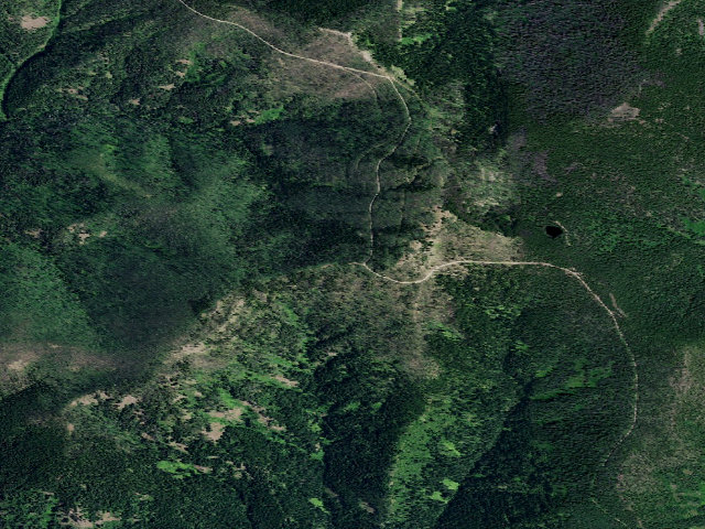 Aerial image of USFS dispersed camp — ID #187