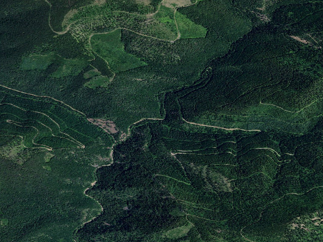 Aerial image of USFS dispersed camp — ID #190