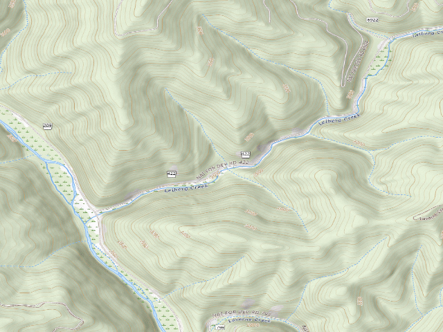 USGS topographic map of USFS dispersed camp — ID #198