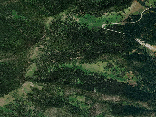 Aerial image of USFS dispersed camp — ID #2