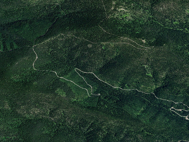 Aerial image of USFS dispersed camp — ID #201