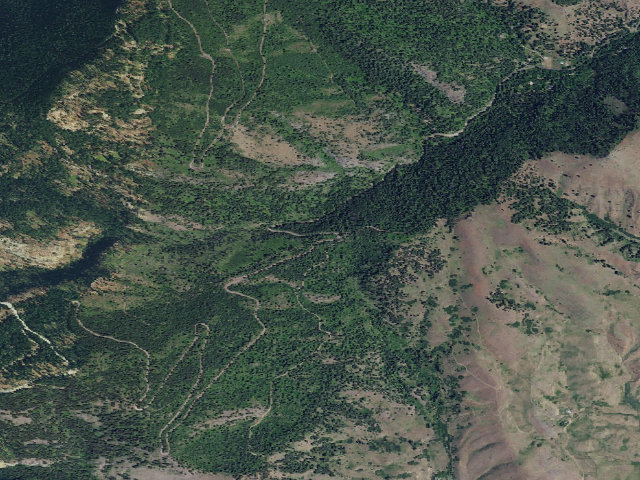 Aerial image of USFS dispersed camp — ID #203